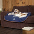 Canapea pentru caini Scruffs Wilt Blue 90x70x12cm